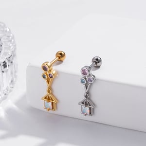1 Piece Simple Series Classic Heart Titanium Steel No Plating Material Zircon Women Stud Earrings h5 Picture2